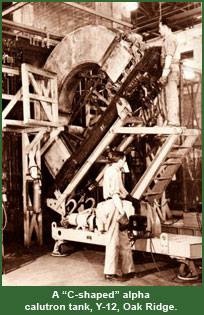 C-shaped alpha calutron C-shaped alpha calutron