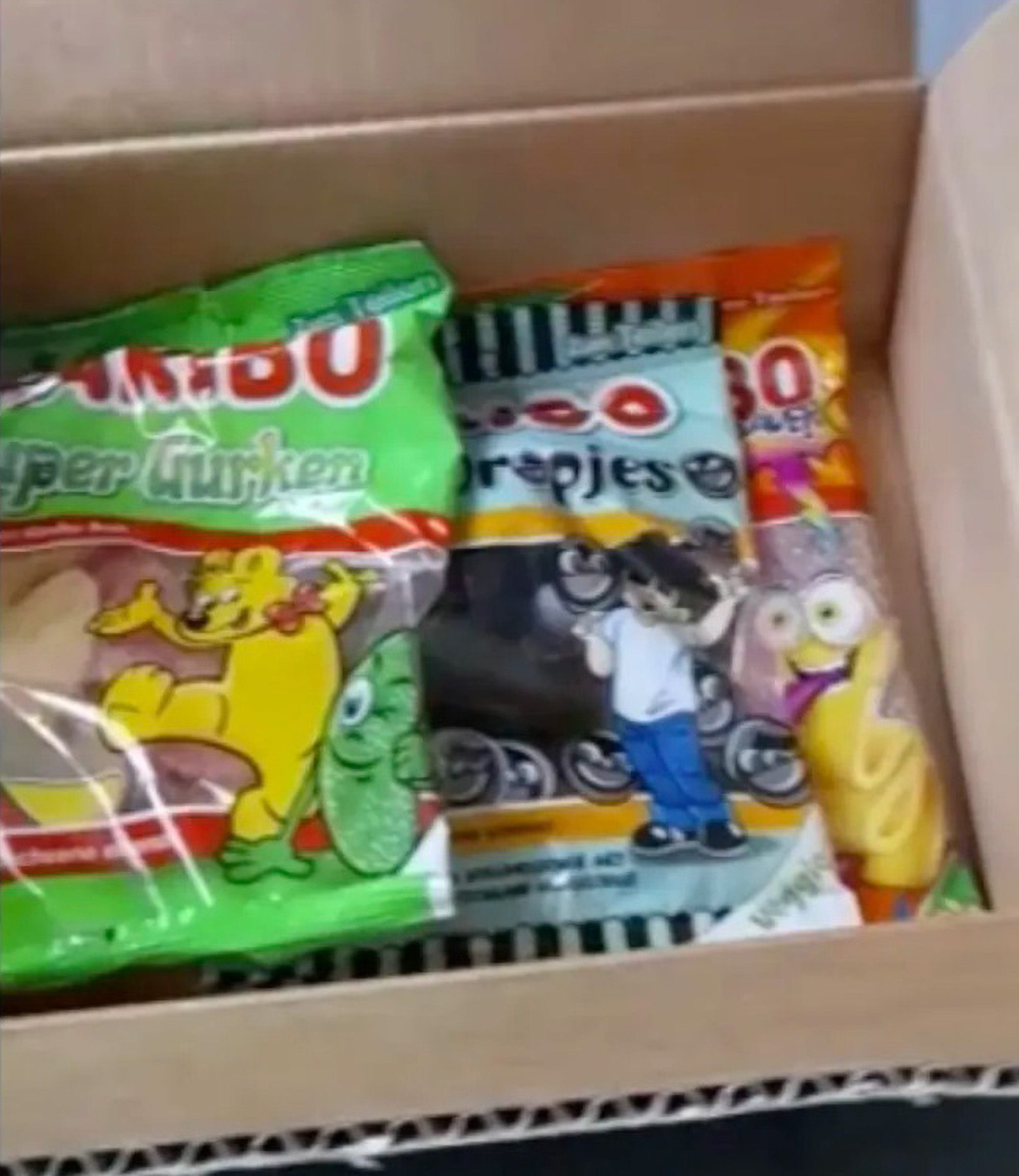 The traveller who found the cheque worth £4million received a box with six packets of sweets inside as a 'thank you'